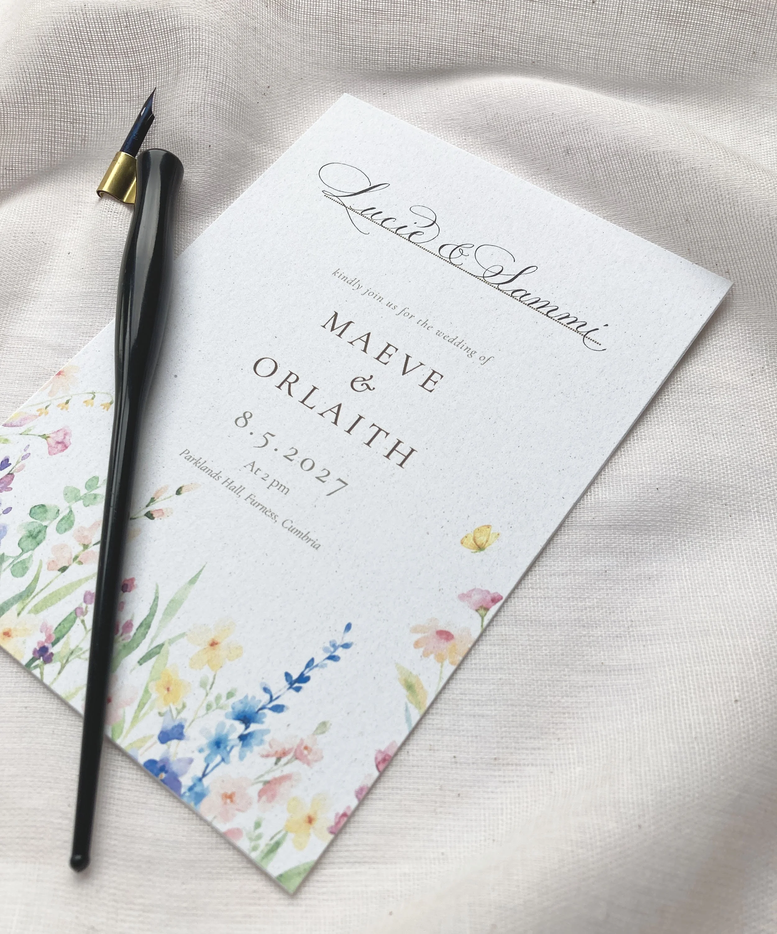 wedding invitation and envelopes calligraphy service north west UK.jpg