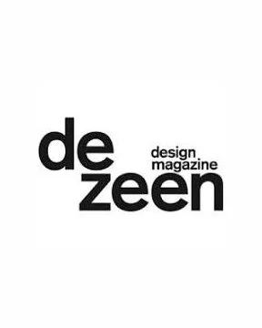 Dezeen design magazine logo in black text on a white background.