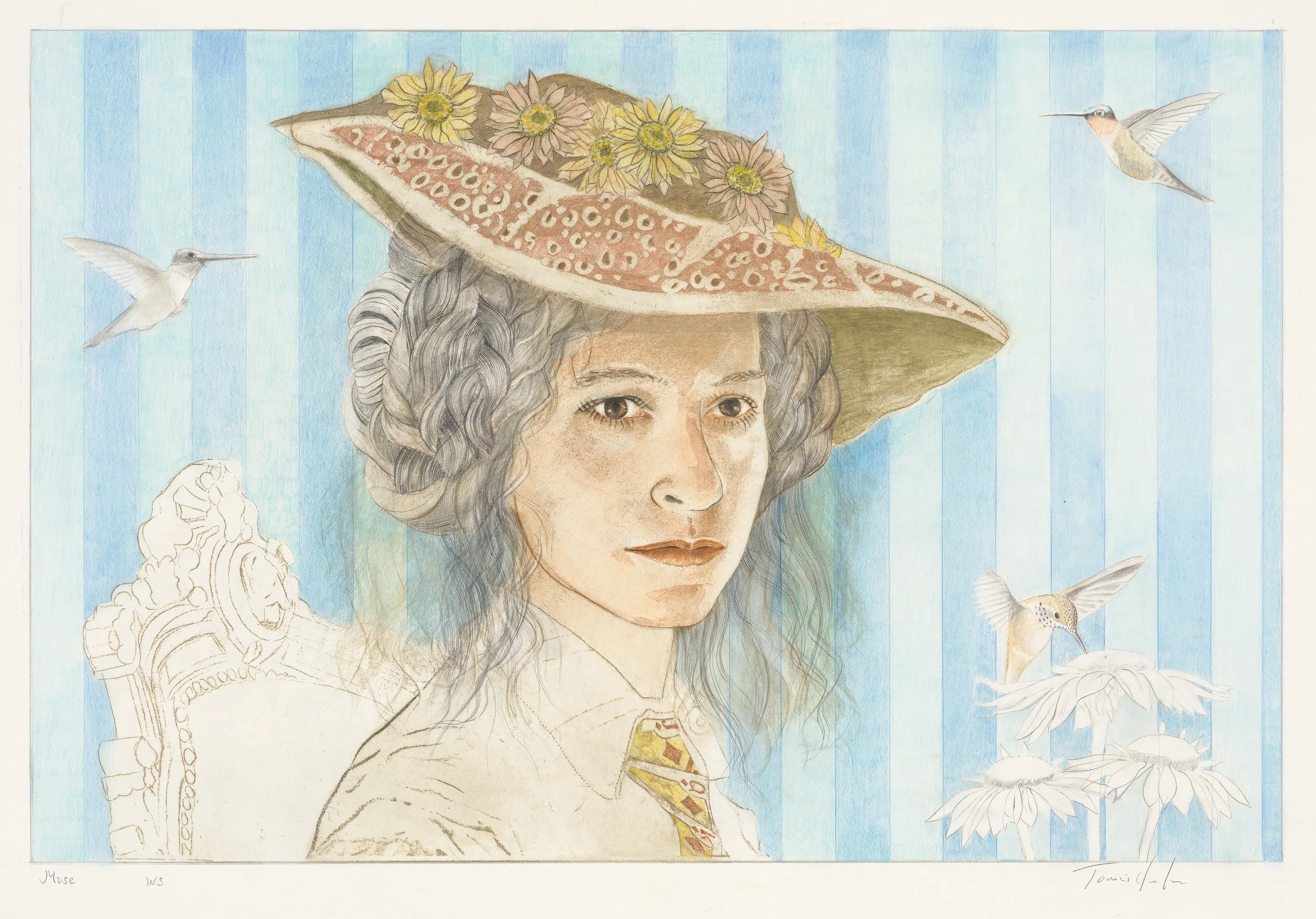 MUSE, Color Intaglio - Working State, 24X36", 2026