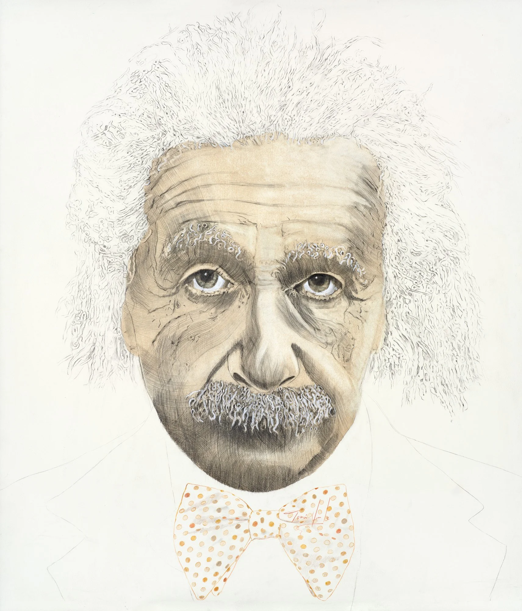 EINSTEIN, Pencil on Paper, 55x47", 2023