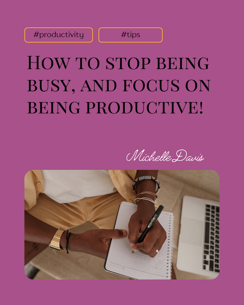 How to stop being busy, and focus on being productive!