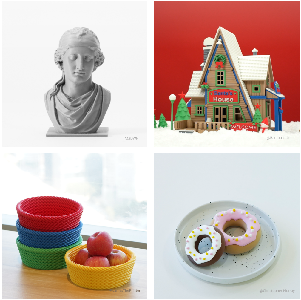 Bambu lab PLA matte prints