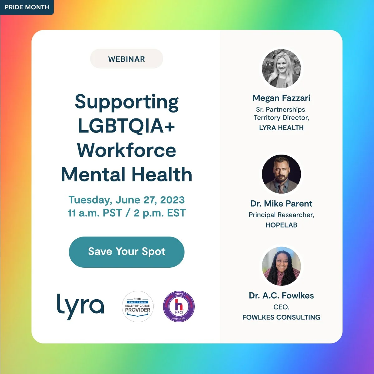LinkedIn - Webinar - Pride Month - Supporting LGBTQIA+ Workforce Mental Health - A - Revised.jpg