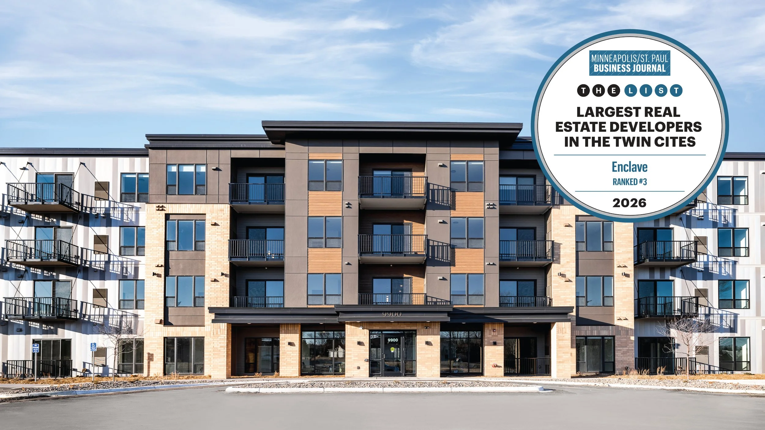 Enclave Named Third Largest Developer in the Twin Cities Metro