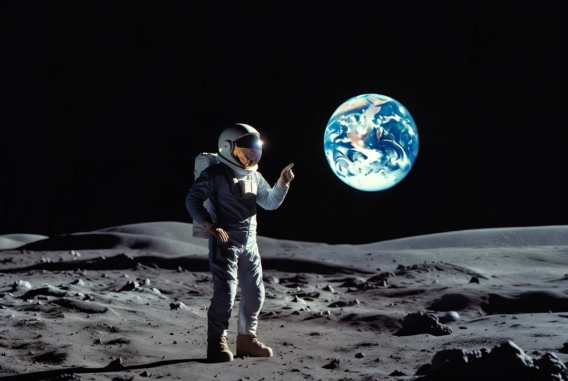 Wie würde die Erde vom Mond aus aussehen?