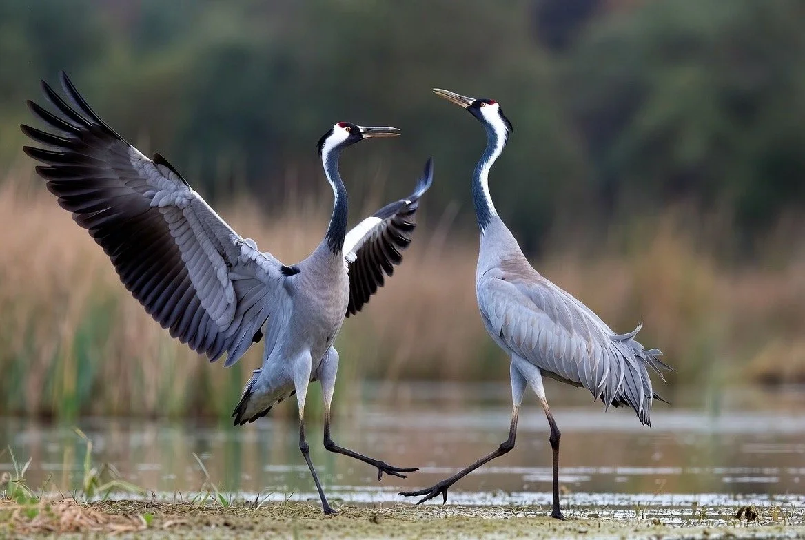 Die Kraniche – Trompeter des Himmels und Tänzer der Moore