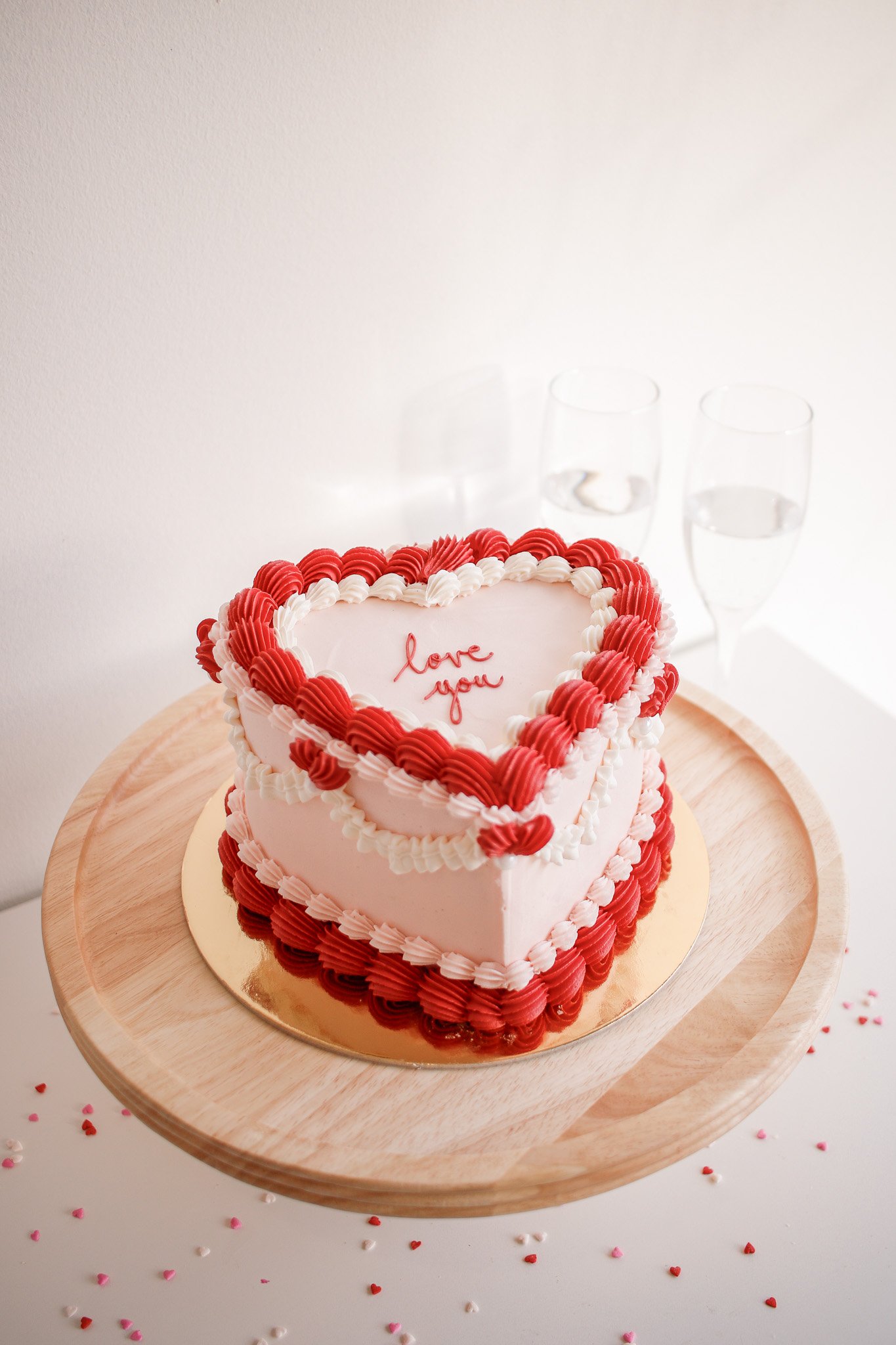 Retro Heart Cake