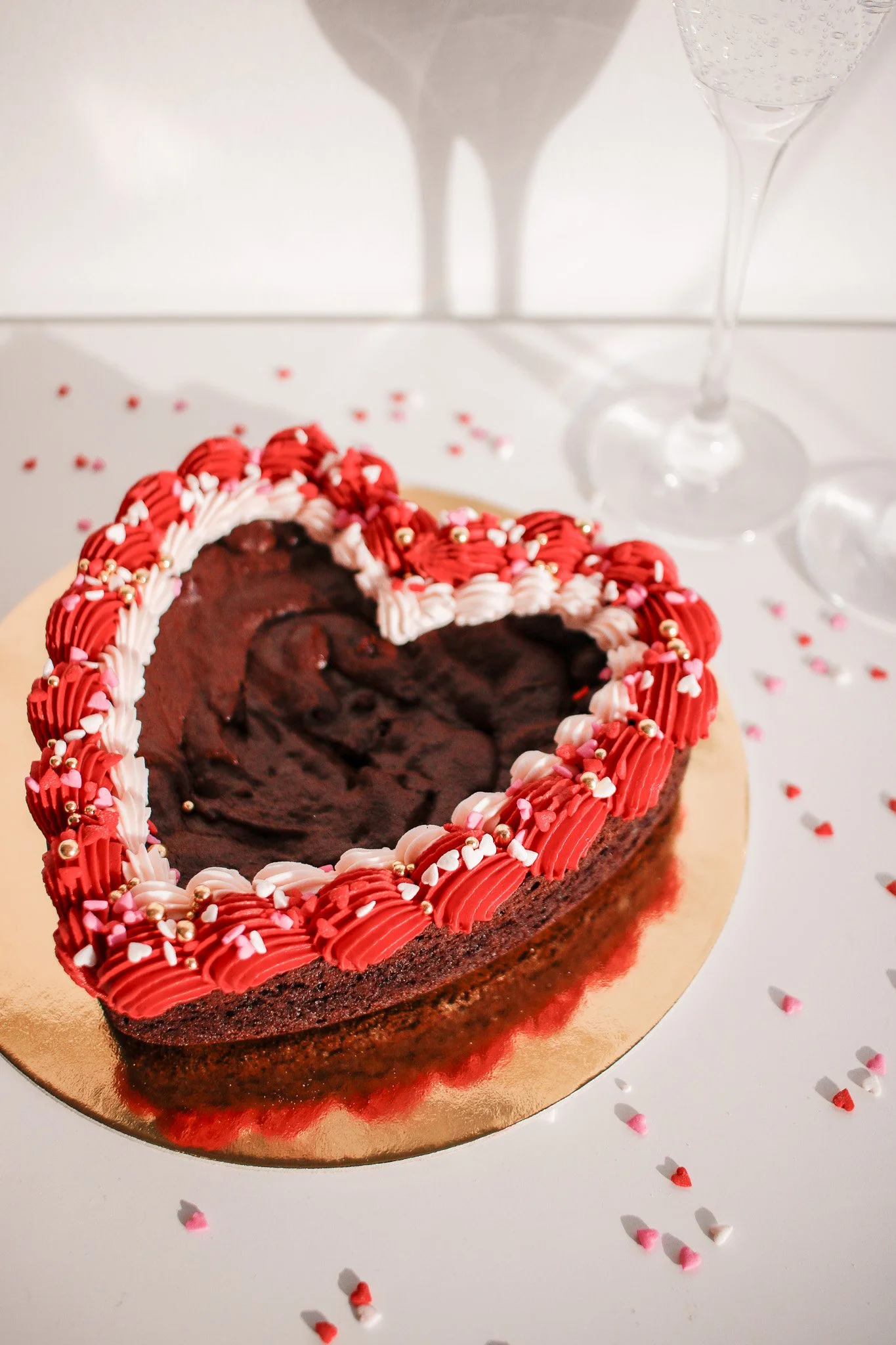 Heart Brownie for Two