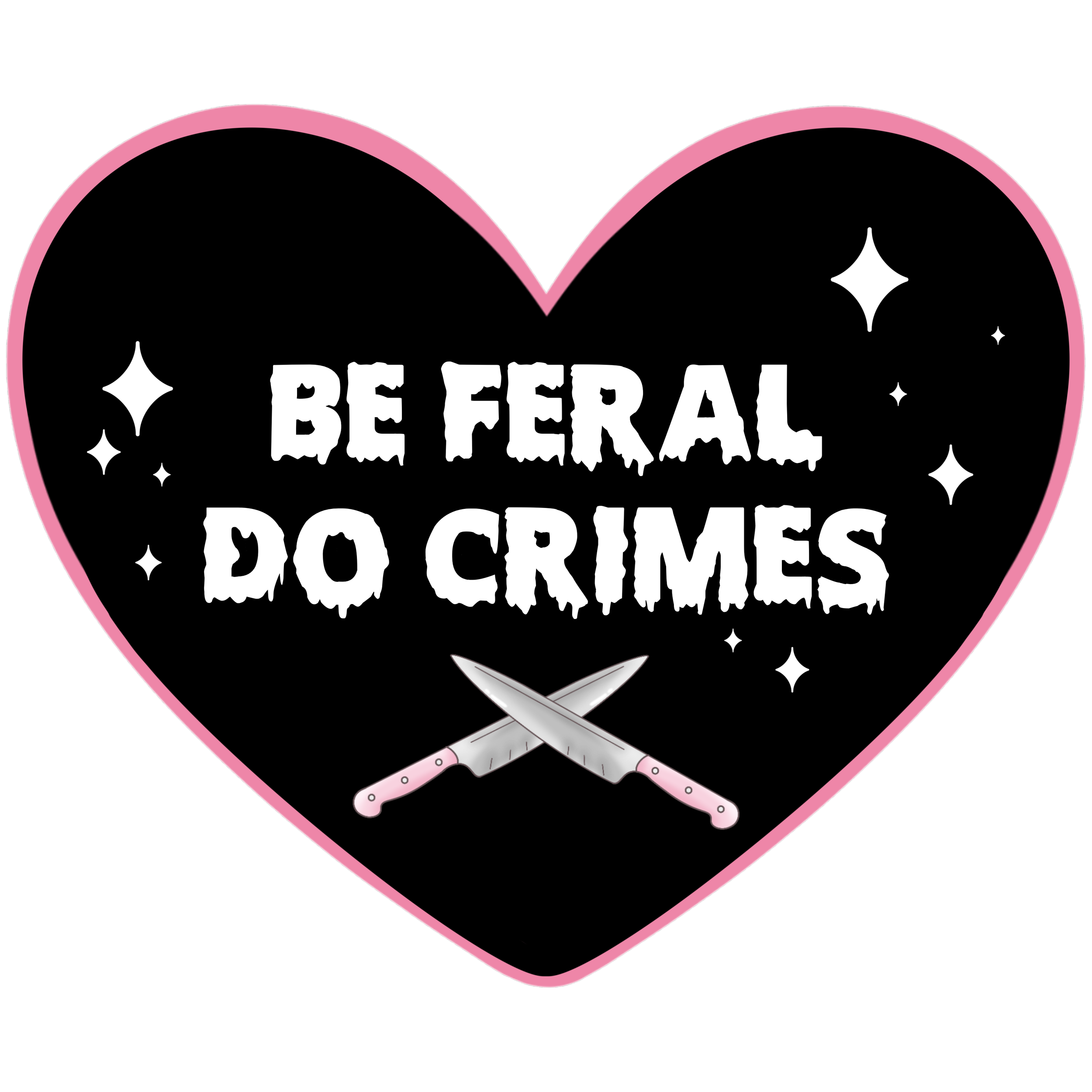 Feral Heart Sticker