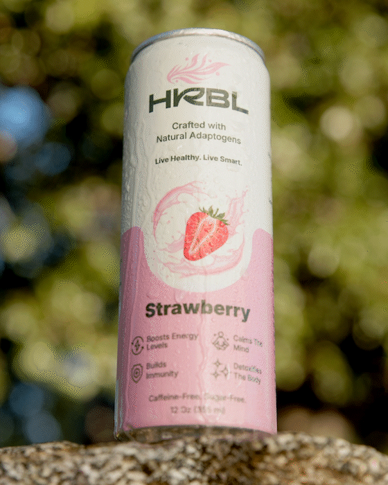 HRBL cold beverage can with condensation, outdoor product video by Matt Francisco Los Angeles