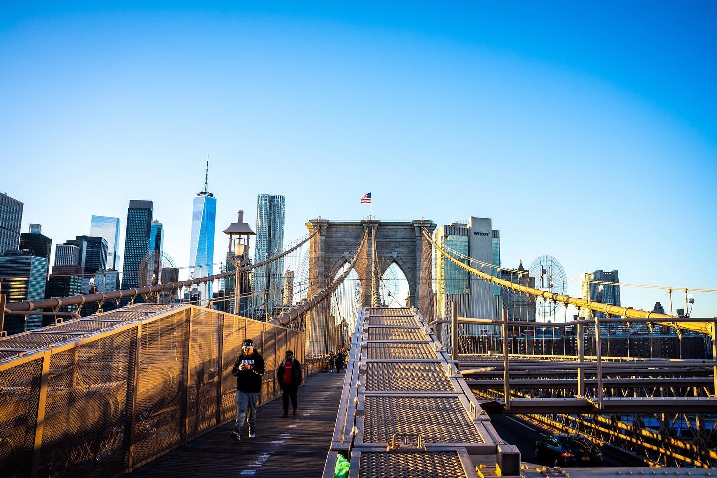 Golden Hour on the Brooklyn Bridge