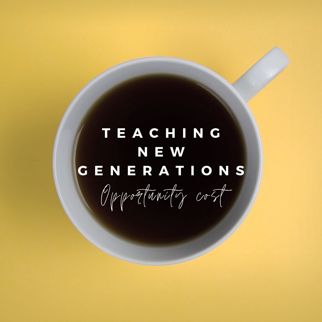 Teaching them young is key🔑 #cerdamunozadvisors #teachingnewgenerations #opportunitycost