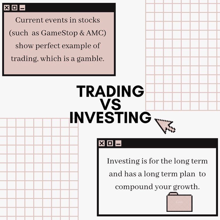 Take note of the difference💡#cerdamunozadvisors #tradingvsinvesting