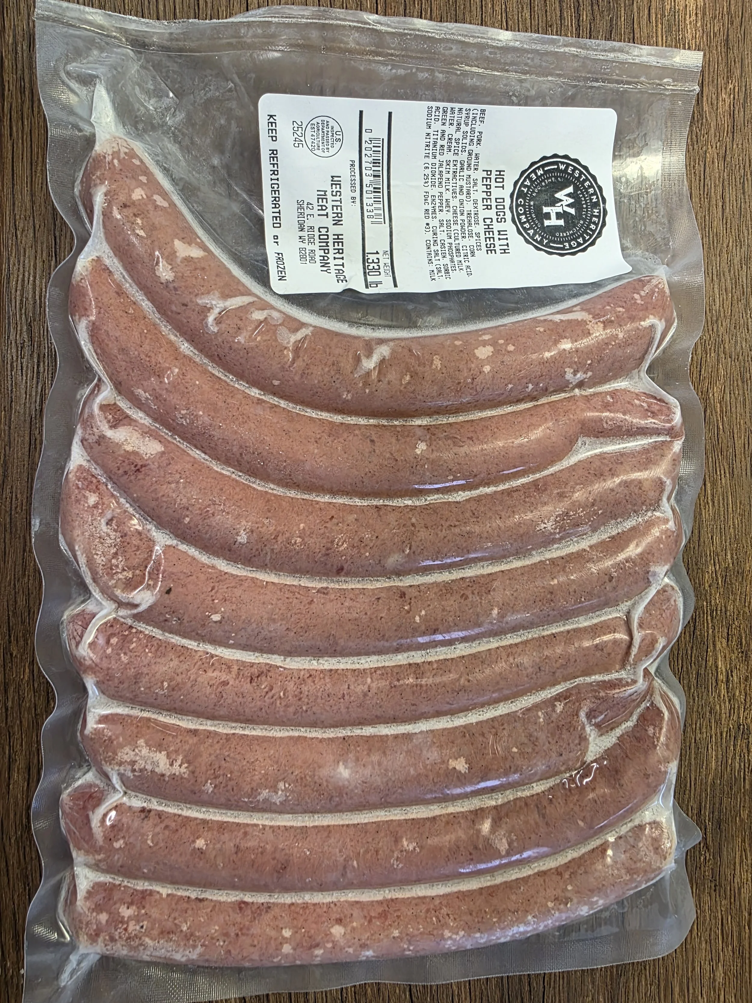 Hot Dogs with Pepper Cheese