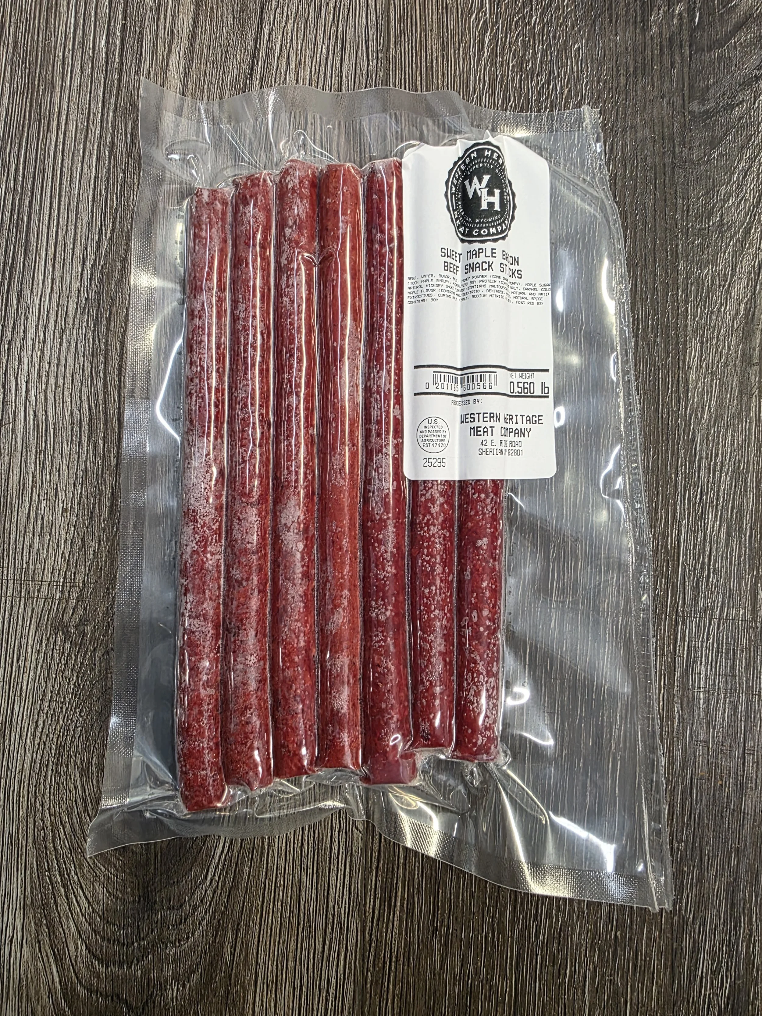 Sweet Maple Bacon Beef Snack Sticks