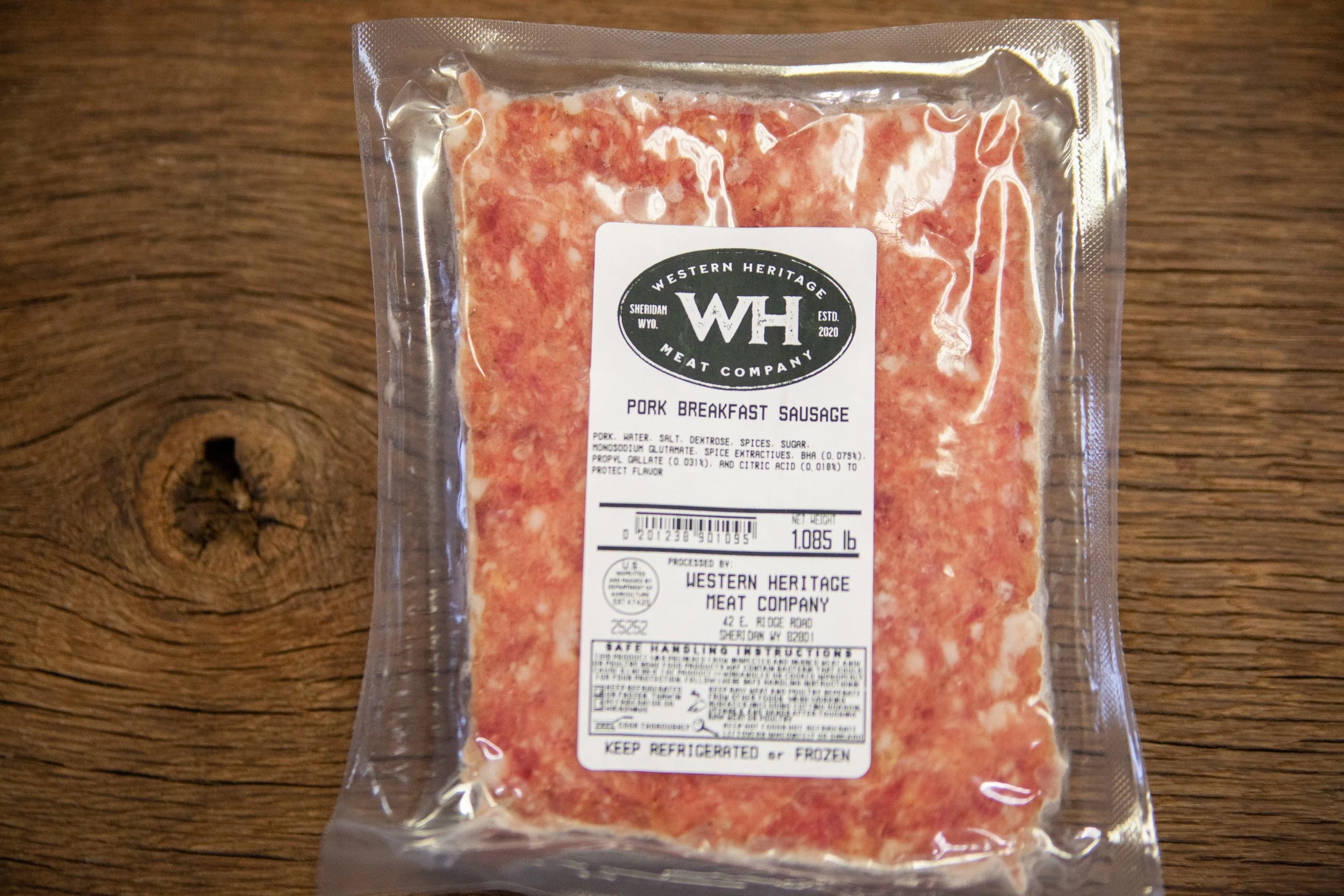Ground Pork Breakfast Sausage 1 lb