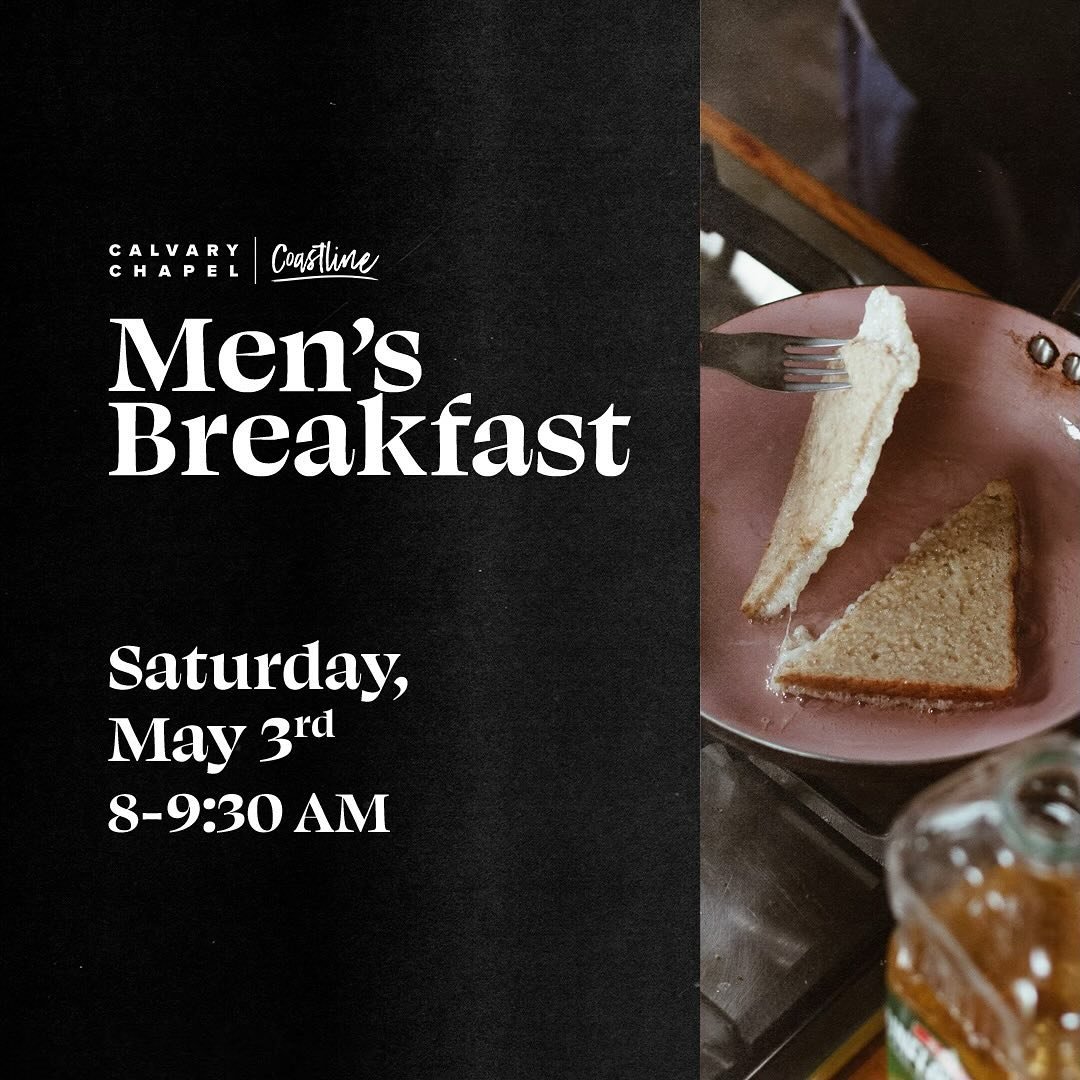 Men&rsquo;s breakfast this Saturday morning from 8am to 930am. 
We are moving the location to PASTOR ANTHONY&rsquo;S HOUSE.

We will be having French Toast, bacon, and hash browns. And most importantly, we will be gleaning from the book of Proverbs. 