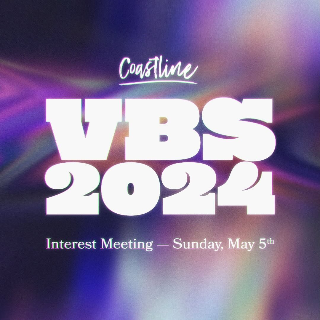 Hey church fam! Stick around immediately after service Sunday 5/5 and join our short meeting about this years upcoming VBS. Find out the dates, theme and open volunteer roles! See you there!