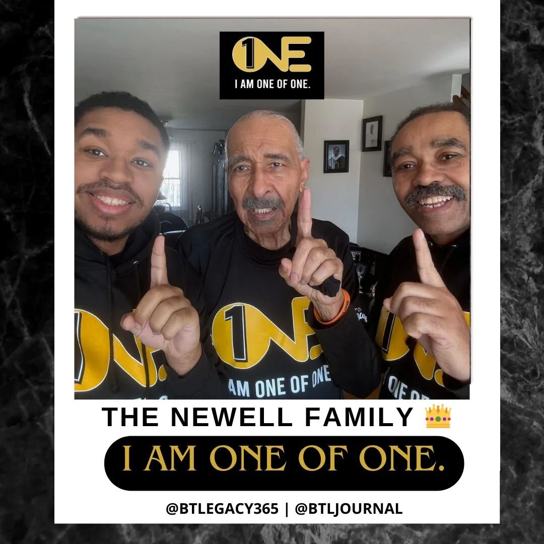 Three (3) Generations of Greatness 👑👑👑 The Newell Family &hearts;️. (L-R) Darren Newell, James Newell Jr, and Darryl Newell.

This photo is EPIC 🔥🔥🔥🔥🔥🔥 

CREATOR OF: &quot;I AM ONE OF ONE&quot; DESIGN @lamarsyx 

Appreciate the group photo ?