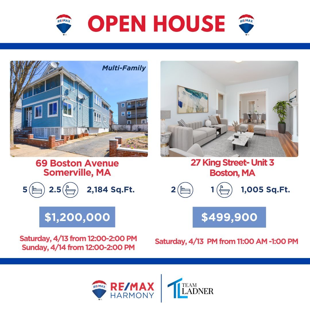 🎈Join us at our Open Houses as we gear up to cheer on the athletes participating in the 128th Boston Marathon!  Whether you're racing toward your dream home or just taking a stroll through the market, Team Ladner is ready to help you reach the finis