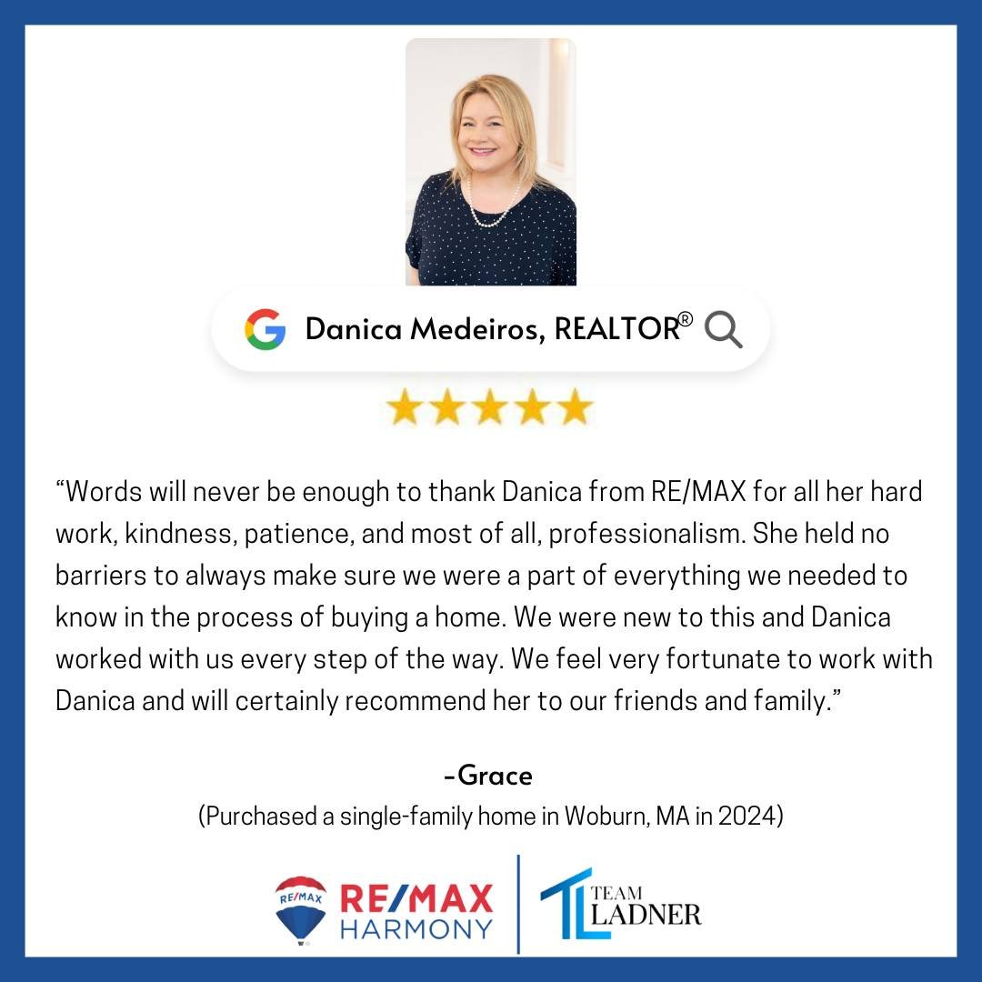 💫Reach out to Danica today and let her help you discover your Home Sweet Home. Experience the same exceptional service Grace did, and take the first step towards your dream home journey with Team Ladner! 

☎️781-587-0528
👉www.TeamLadner.com

#Remax