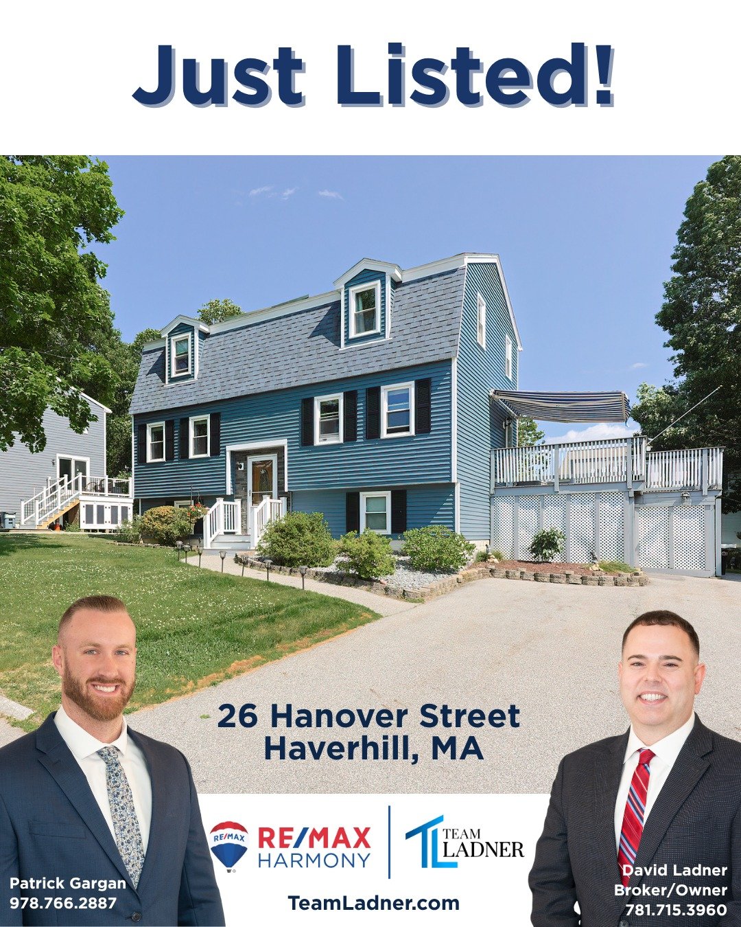 📣Just Listed!
📍26 Hanover Street
Haverhill, MA

🏡Welcome to this beautifully updated 3-bedroom, 2 full bath home on a quiet dead-end street in one of Haverhill&rsquo;s most desirable neighborhoods.

🎈Open House
Saturday, 6/28 | 2:00 PM-3:30 PM
Su