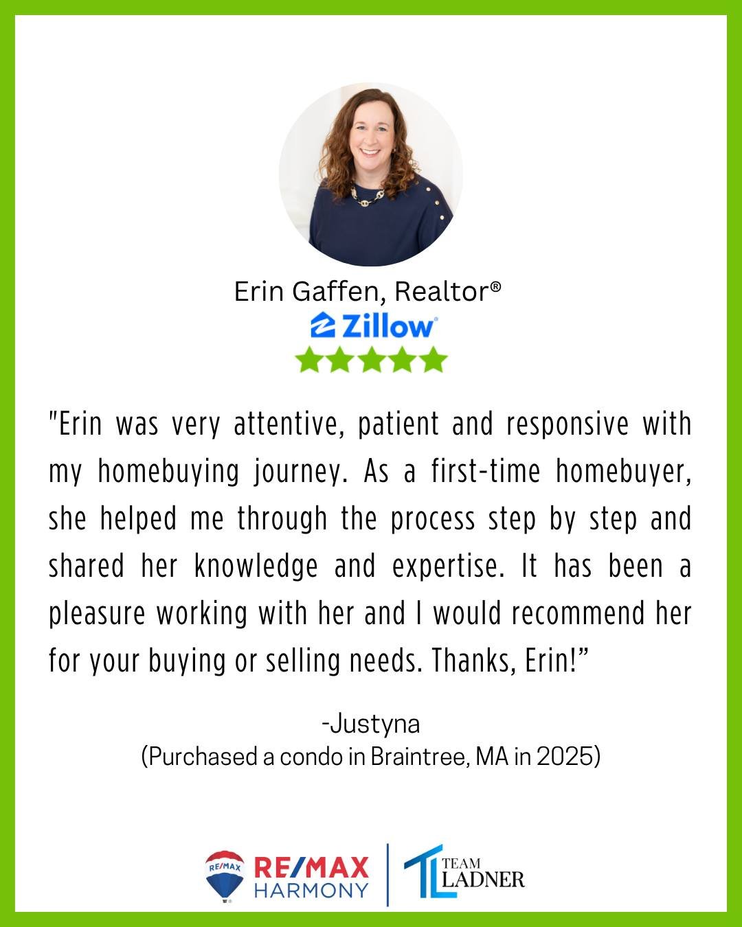 ✨We love helping first-time homebuyers! If you know someone who's thinking about taking the leap into homeownership, Erin is ready to guide them every step of the way.

☎781.587.0528
👉TeamLadner.com

#RemaxHarmony #Remax #TeamLadner