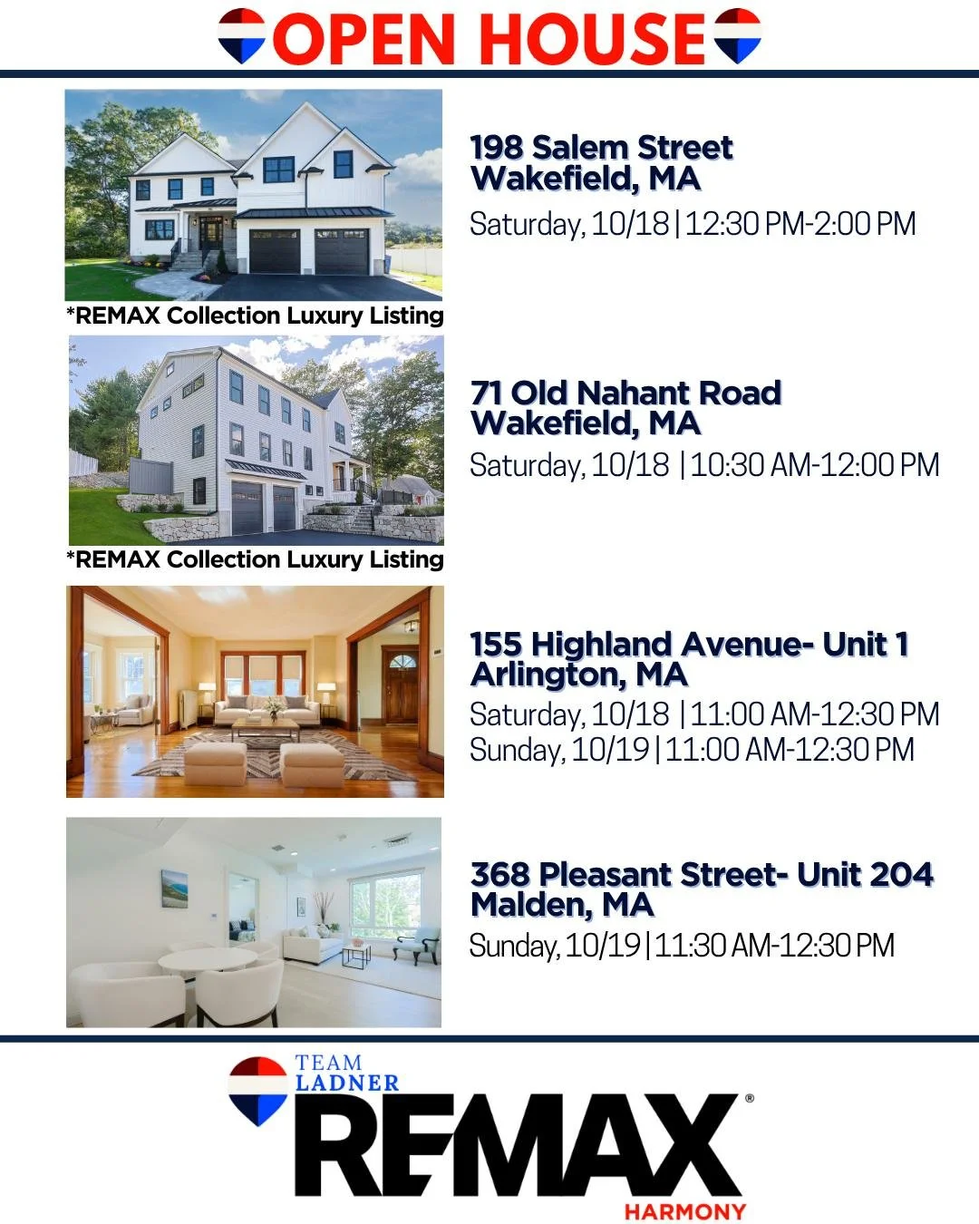 ✨Join us this weekend to tour four incredible properties: two luxury single-family homes with spacious layouts and designer finishes, plus two stylish condos located close to shops, dining, and public transportation. Whether you&rsquo;re searching fo