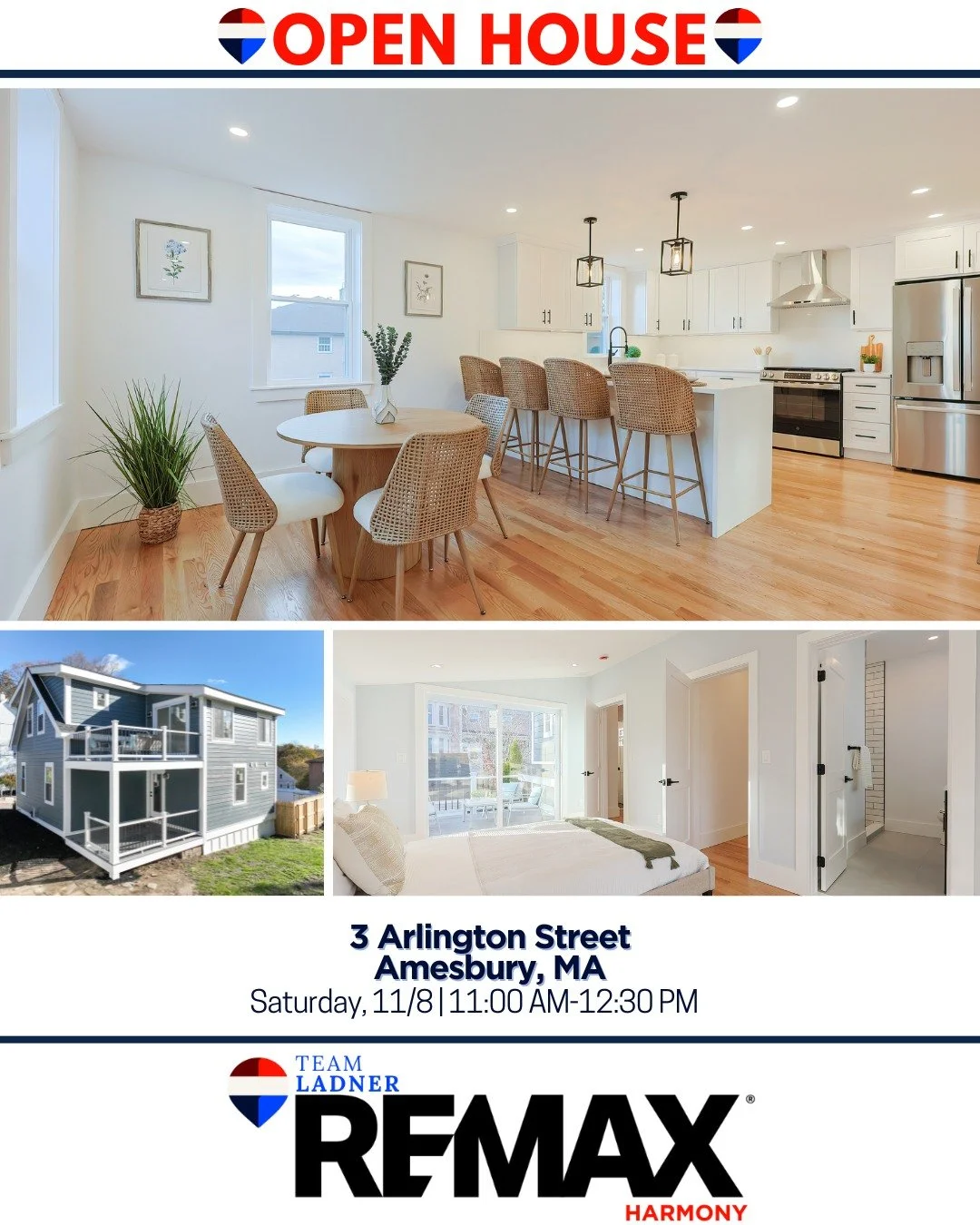 🔑Just move right in and enjoy the holidays!✨This completely renovated 3-bedroom, 3-bath Colonial​ offers style, space, and comfort in an ideal Amesbury location.🏡

☑​Detached garage + ample driveway parking
☑​​Walk to Lake Gardner Beach + Downtown 