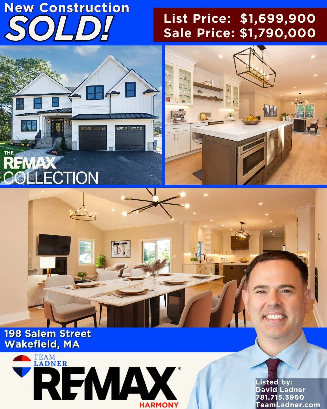 🔑The Story Behind the SOLD Sign: Generations of craftsmanship from another skilled local builder, record-breaking results, and a happy new homeowner! 

🏡 With a thoughtful floor plan and exceptional focus on design elements, 198 Salem Street is off