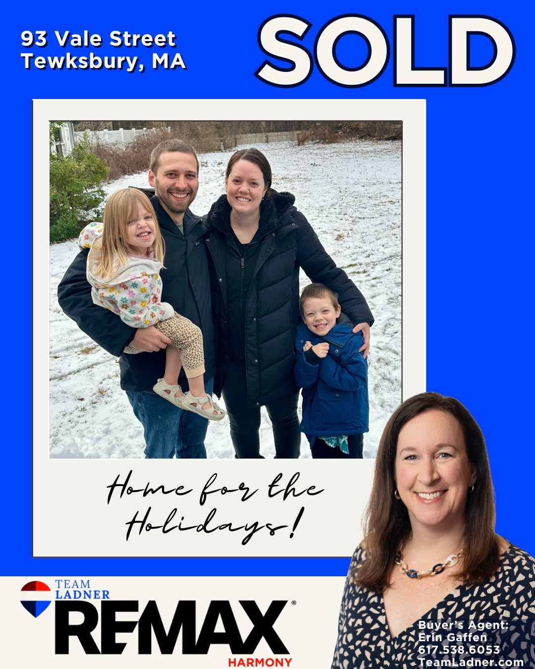 🔑The story behind the SOLD sign: ​Walking away can sometimes bring you back, and in this case, with better terms!

🏡First-time homebuyers Chris and Monica were ready for the next chapter when they were referred to Erin this fall by her past client 