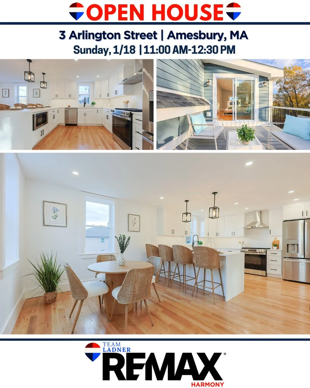 🎈Join us for an Open House this weekend! With inventory still limited but great homes available, seeing properties in person is key. 

🏡Stop by, learn about the process, and take the first step toward owning.

☎781.587.0528
👉TeamLadner.com

#Remax