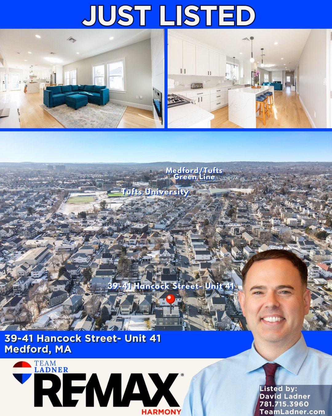 ✨This beautifully renovated, move-in ready 3 bed/3 bath condo offers two spacious levels of living and two off-street parking spots in a prime South Medford location near Tufts. 

​🎈Open House:
▪Sunday, March 8 | 11:00 AM-12:30 PM

☎781.587.0528
👉T
