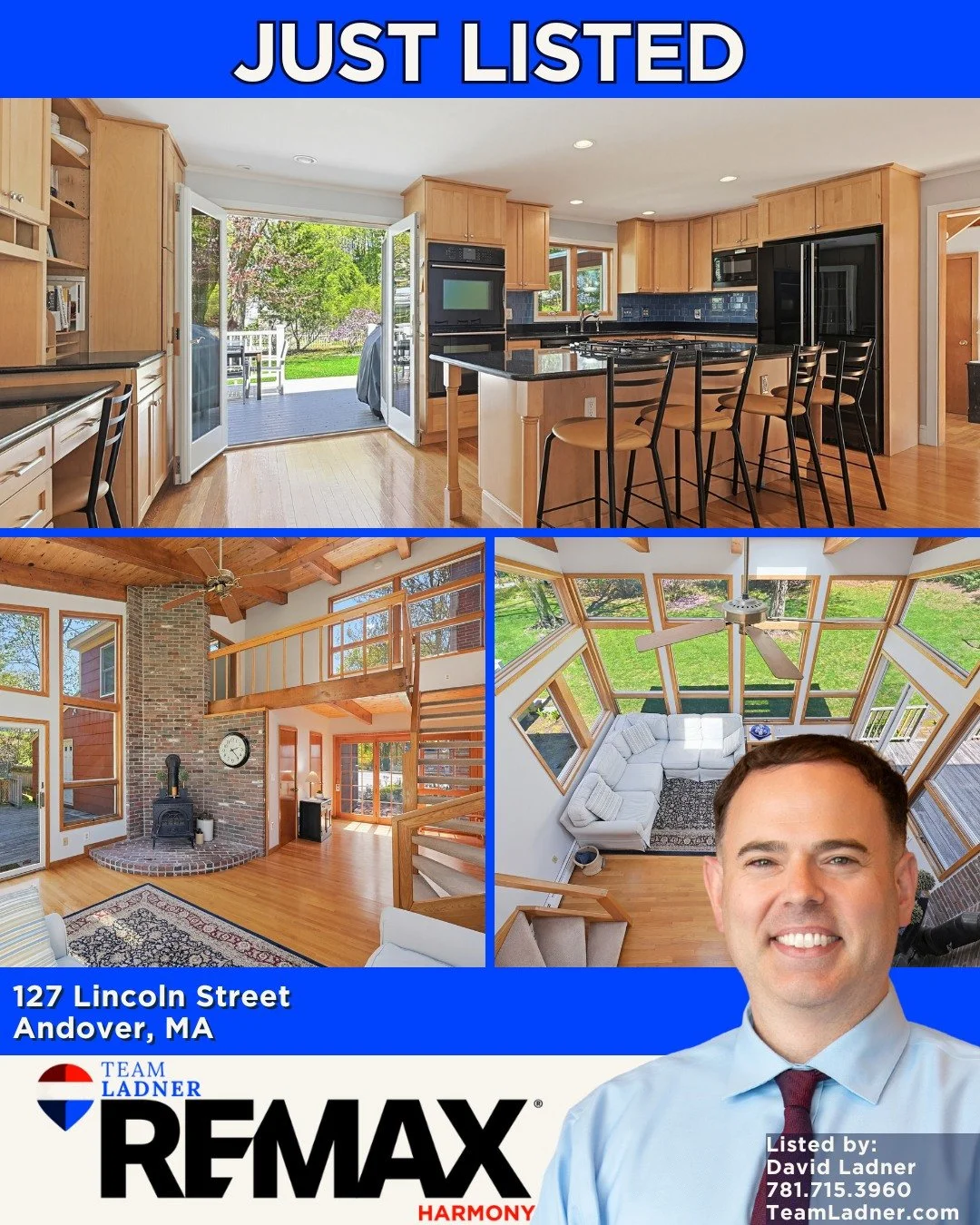 🏡Walk to West Middle and Andover High School! 4 bedroom/4 bath expanded Cape situated on a corner tree-lined lot.

🎈Open House:
Saturday, 5/16 | 12:00-1:30 PM
Sunday, 5/17 | 12:00-1:30 PM

☎781.587.0528
👉TeamLadner.com

#RemaxHarmony #Remax #TeamL