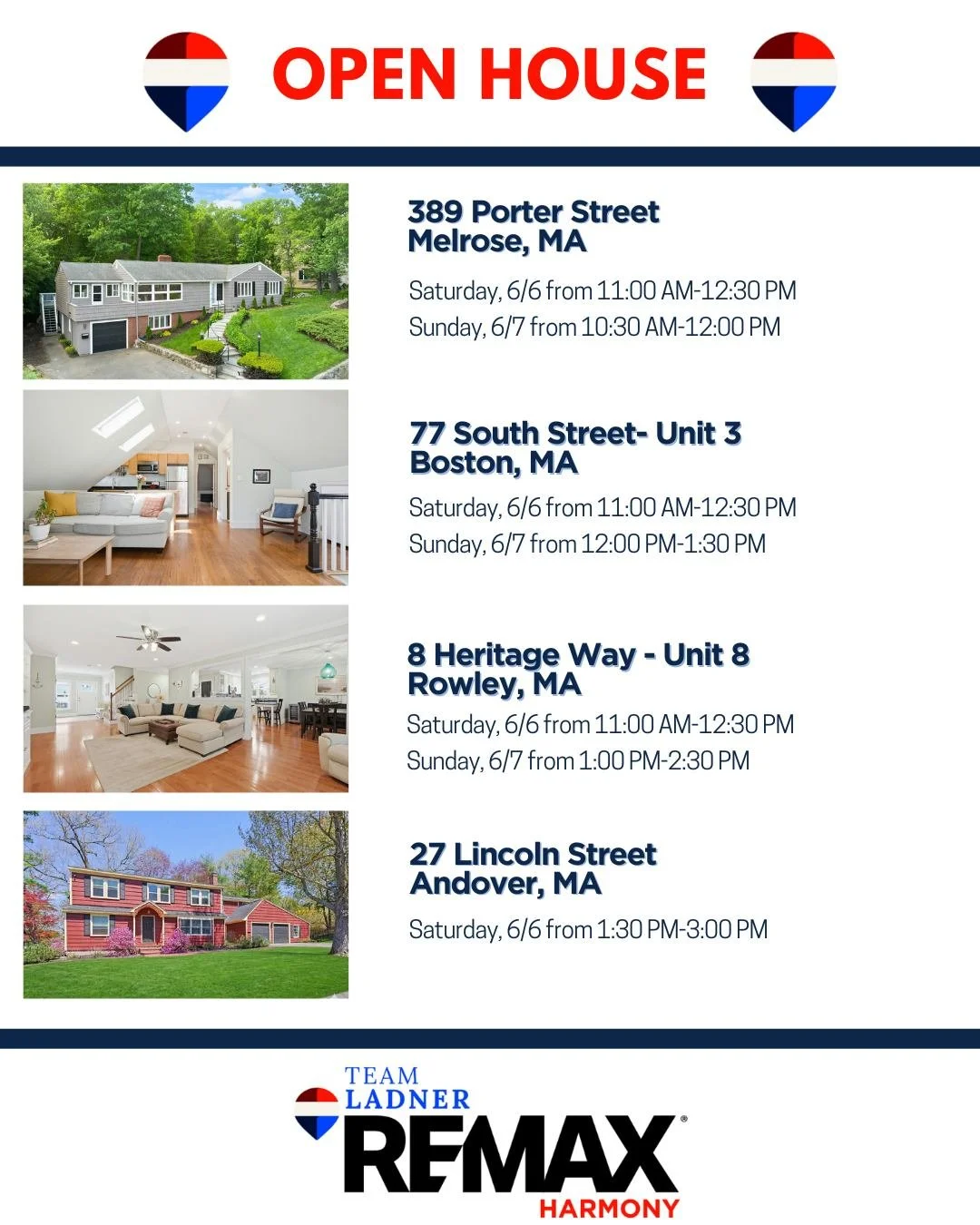🔑Your next chapter starts here. Stop by this weekend!

☎781.715.3960
👉TeamLadner.com

#RemaxHarmony #Remax #TeamLadner