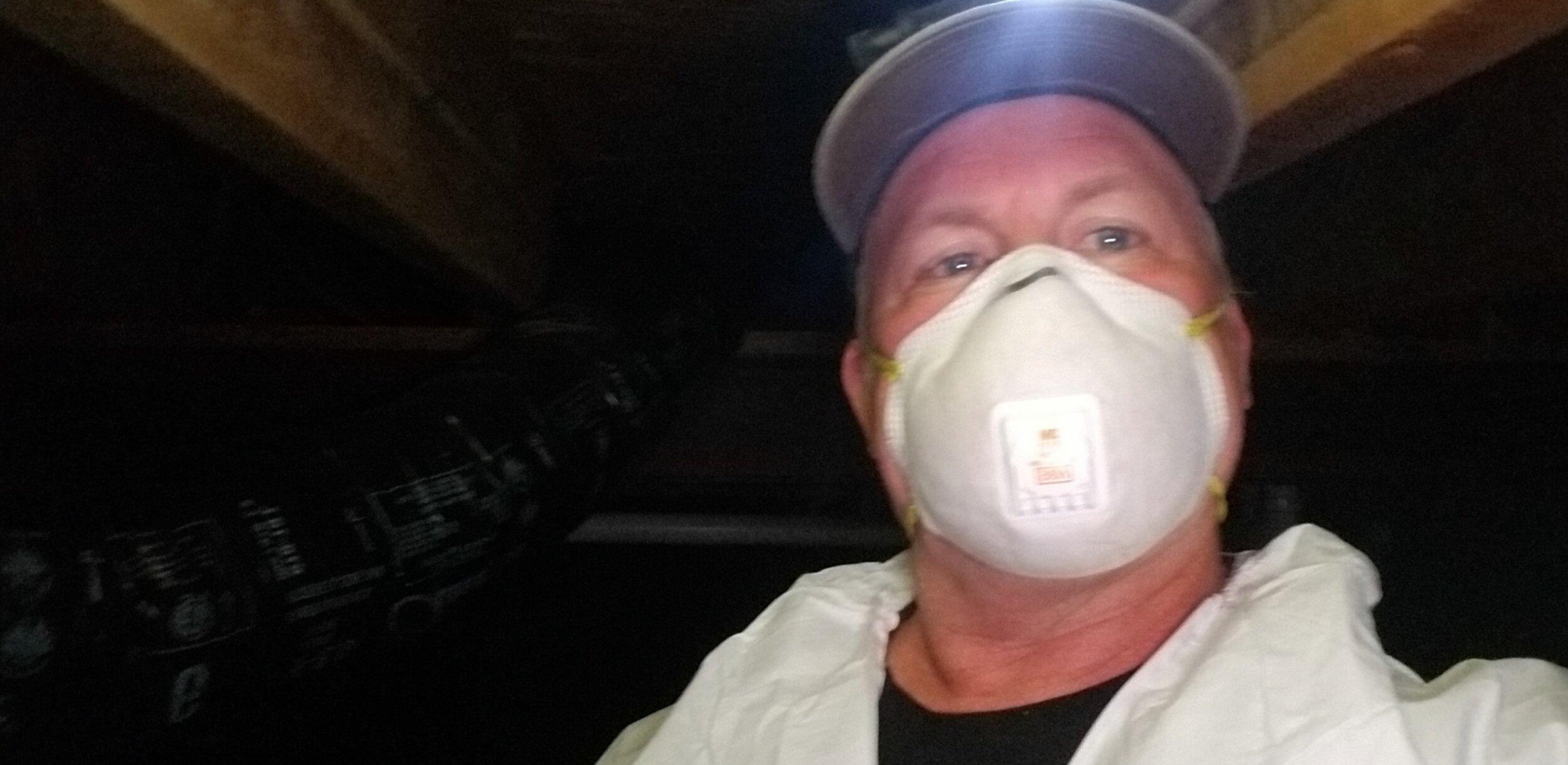 Crawlspace selfie (why not)!