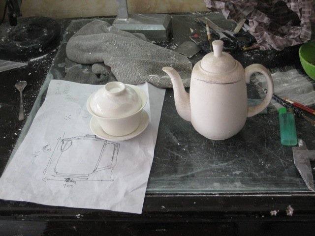 preliminary sketch of the new teapot