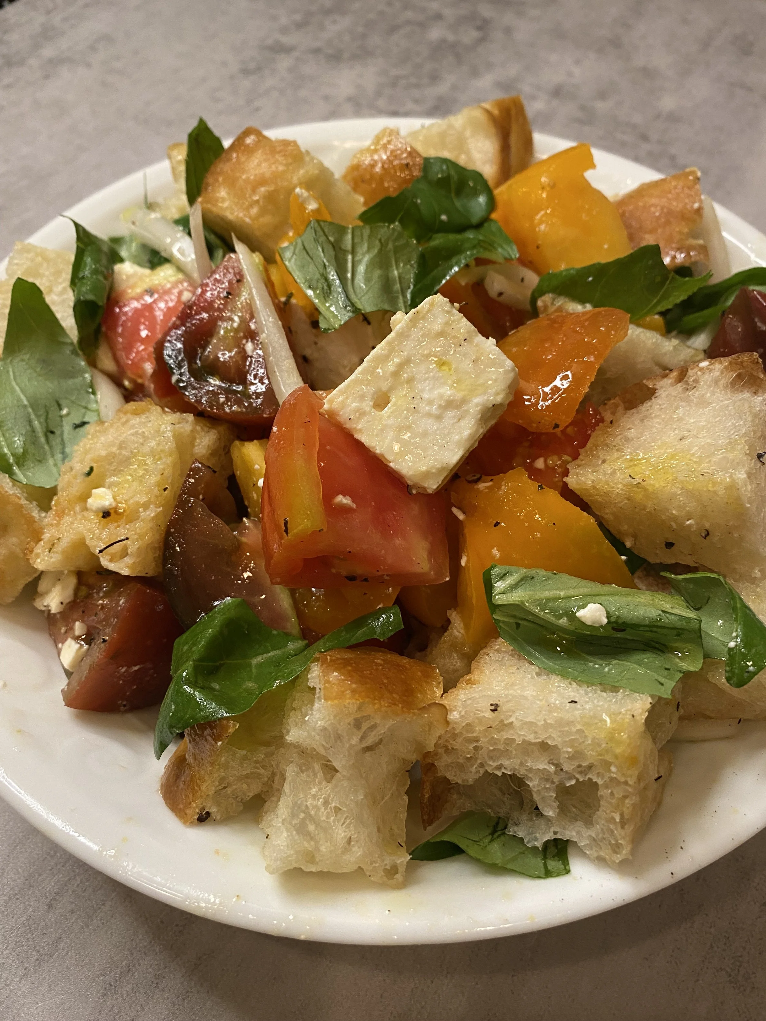 Mediterranean Inspired Tomato Bread Salad