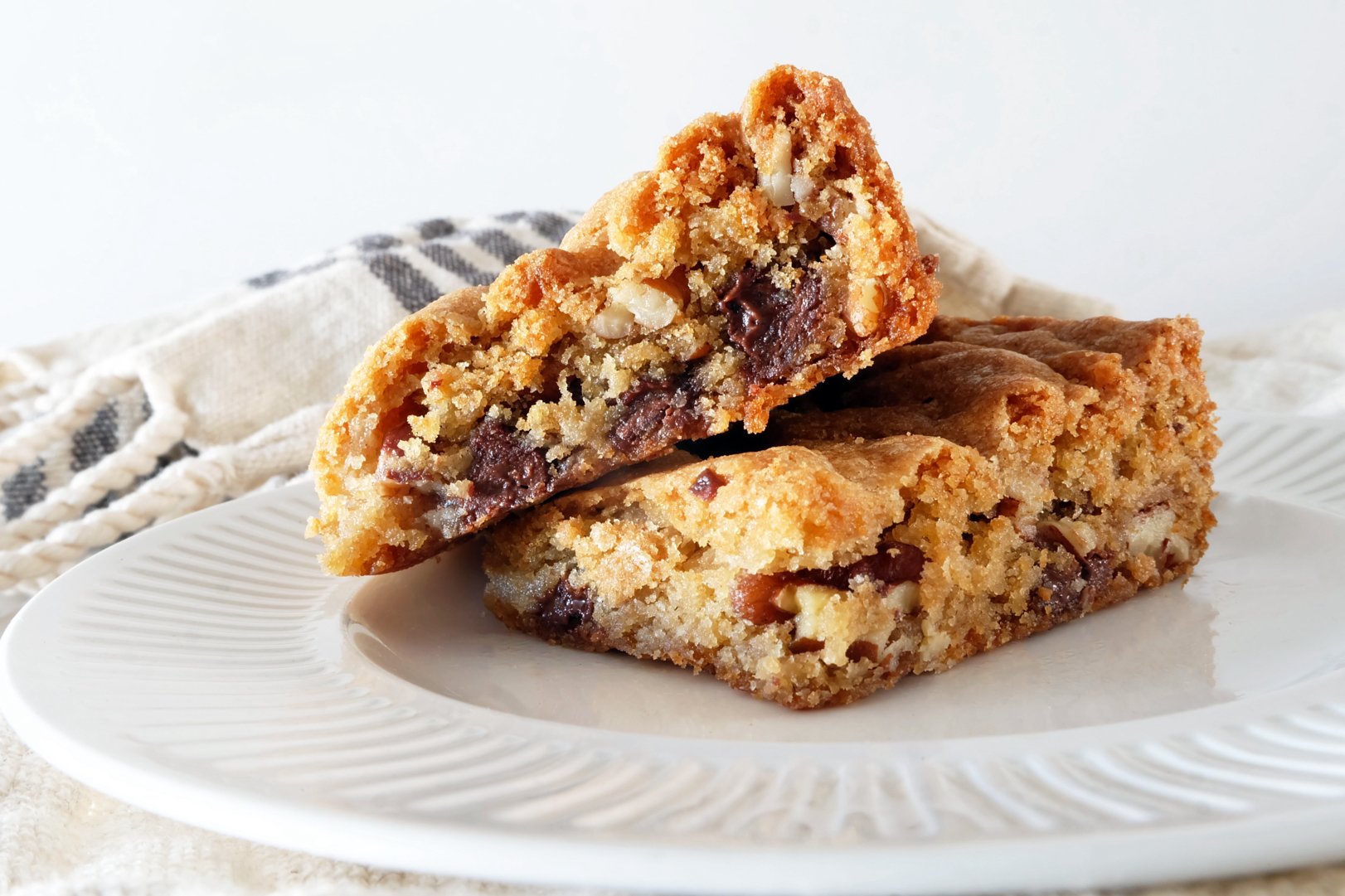 Chocolate Chip Pecan Buttermilk Cookie Bars