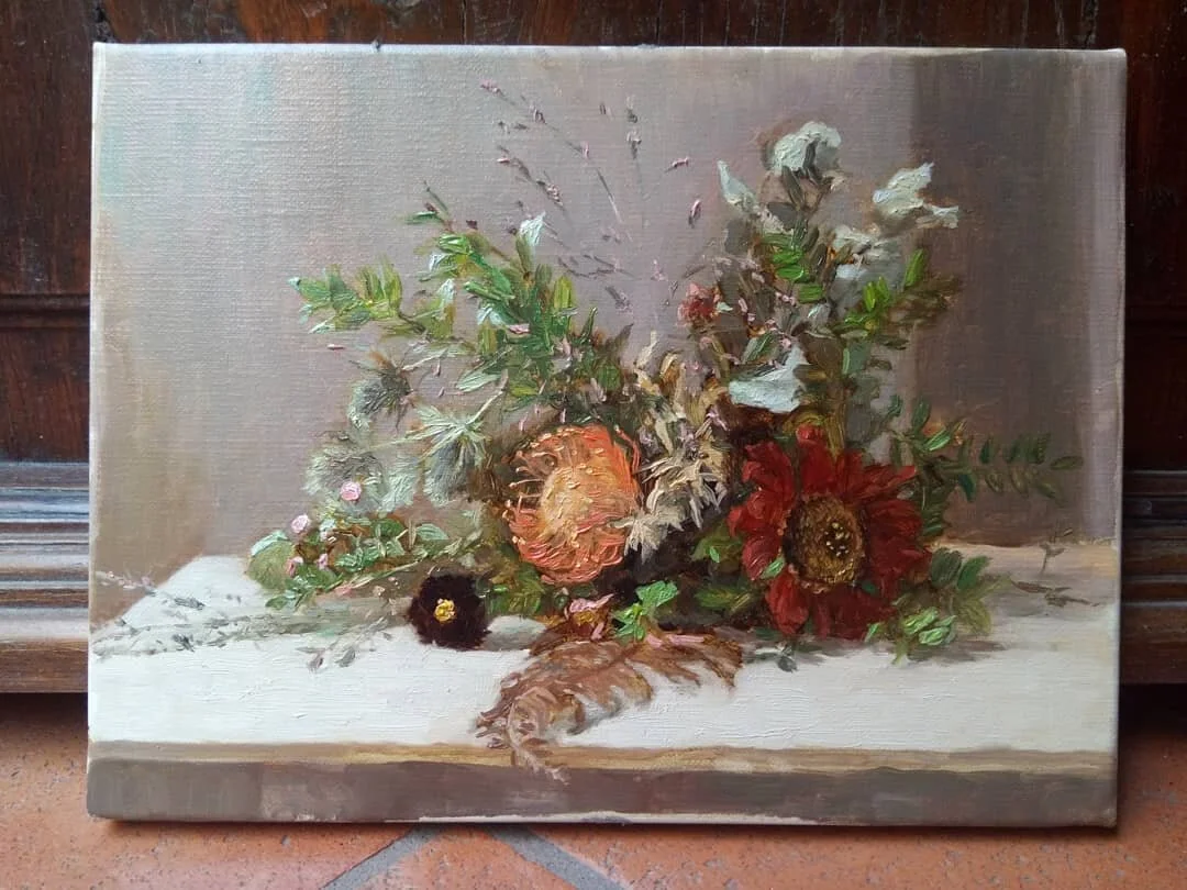 Still life sketch, oil on canvas 18x24cm
#art #artist #artwork #artistlife #instaart #instaartist #artstagram #artstudio #florence #florenceartmg #tuscany #contemporaryart #contemporaryartist #natureart #natureartist #stilllife #stilllifesketch #sket