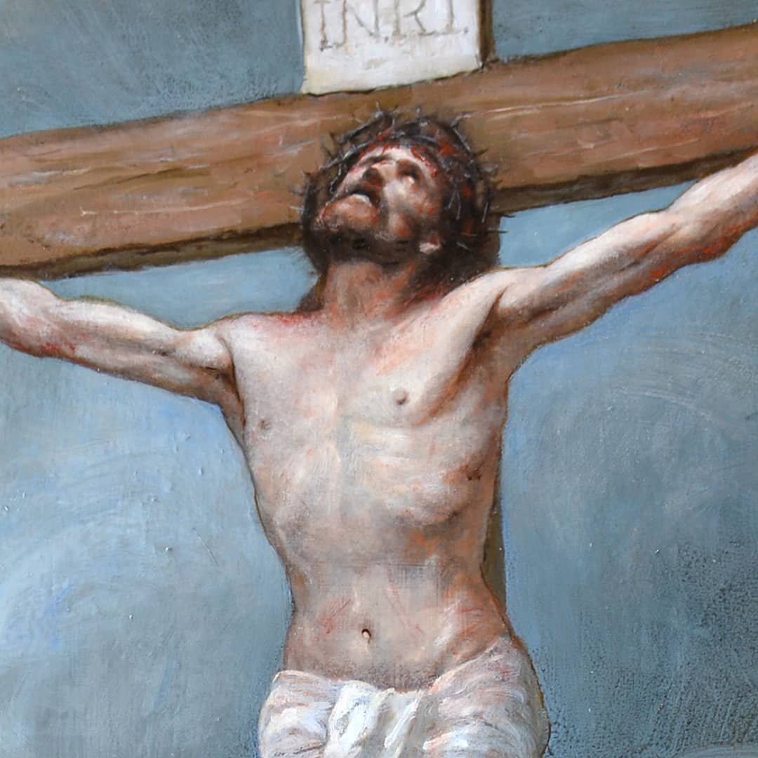 Detail~ 40cmx60cm, oil on panel.
I'd love to paint a life-sized Crucifix... Maybe someday 🤞🏻❤️ Maybe with live models 🤩

The print of the artwork is now available on Etsy🎉

etsy.com/shop/MargheritaGallucci
______

Dettaglio~ 40cmx60cm, olio su ta