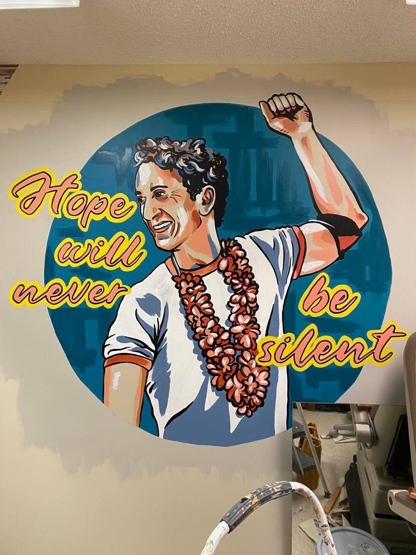 Harvey Milk 
941 W 27th St S 
October 2020 
5' x 5' 
 
Commissioned by M-Care Healthcare, located within a lab room.