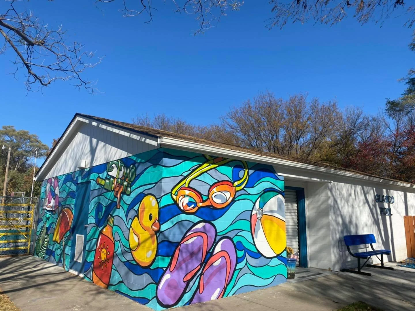 Glasco Pool, September 2021

Colorful project for the locker rooms at the public pool in Glasco, KS.