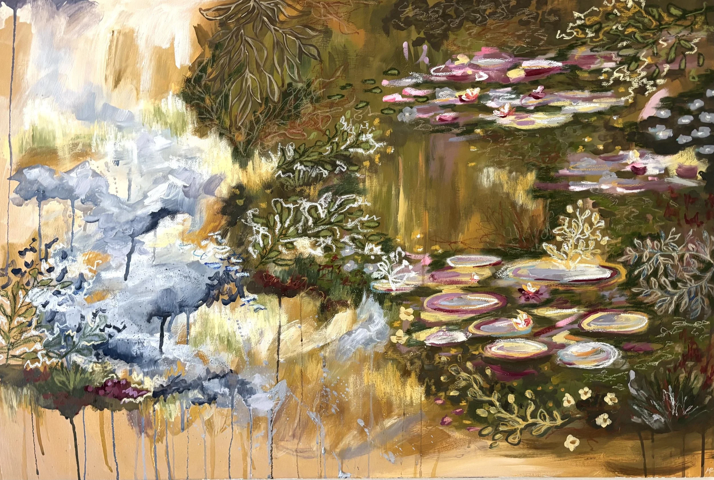 "monet matching"
24" x 36"
oil on canvas