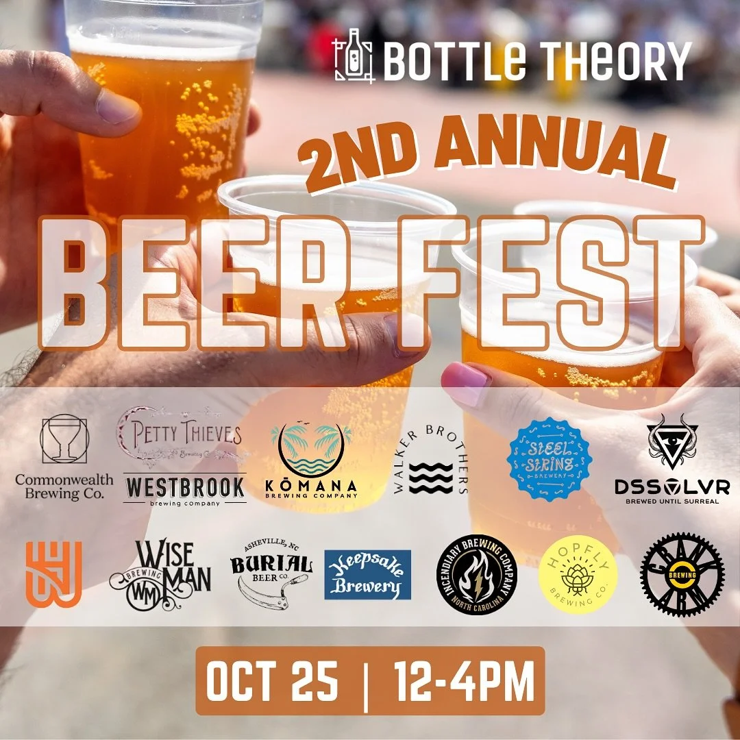 Calling all Bottle Theorist!! 📣 
We&rsquo;re giving away TWO GENERAL ADMISSION TICKETS to our Fall Beer Festival on Saturday, October 25th, from 1-4 PM! 🍻 🎟️ 

HOW TO ENTER:
1. Follow us @bottletheory 
2. Like this post
3. Tag your drinking buddy 