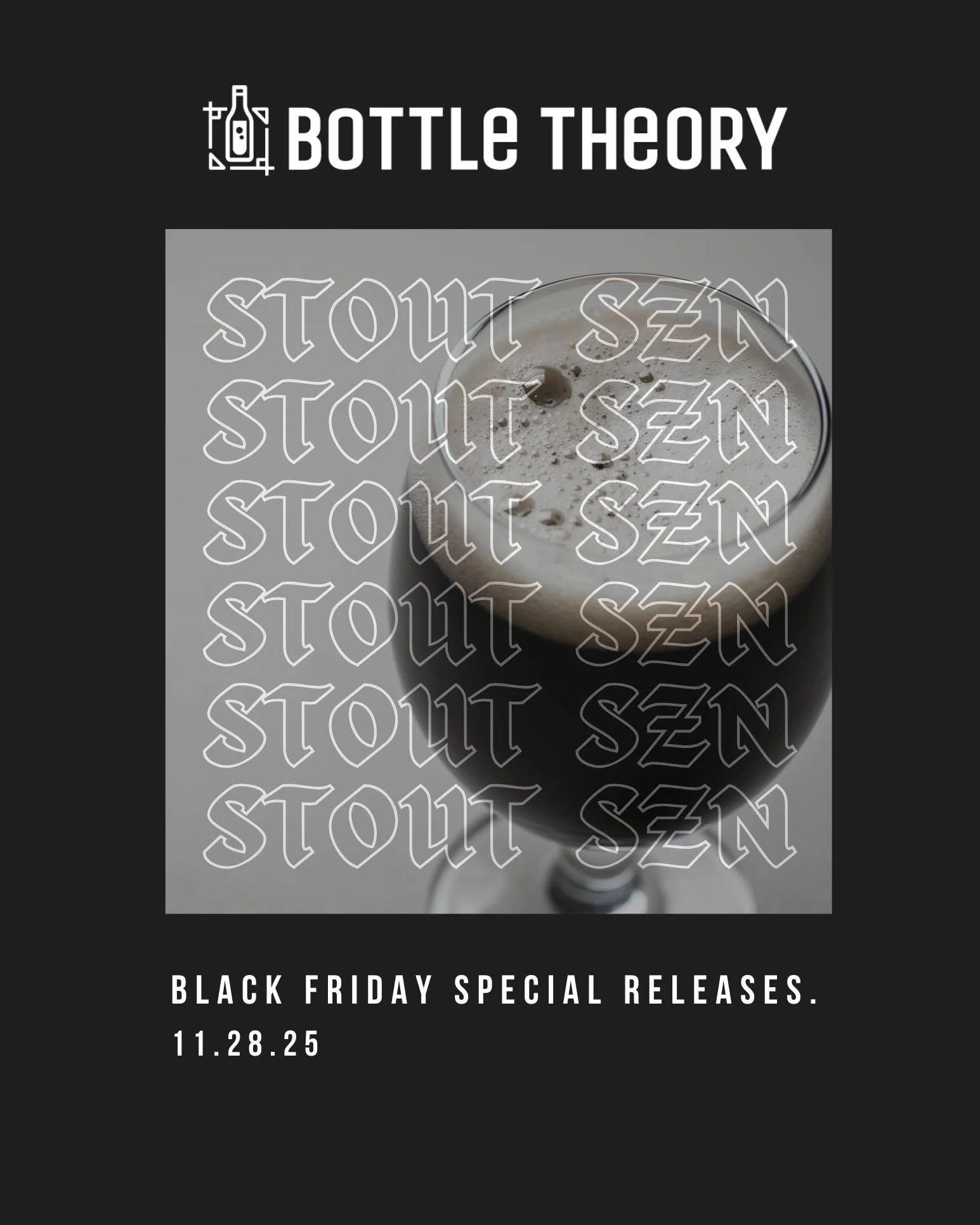 🖤 🍻 Black Friday 🍻🖤
Don't miss out on these door-busting, limited-release stouts from some of our favorite breweries! Special stouts will be available on tap all day until they're gone. 
P.S. We&rsquo;re sworn to secrecy for some of these new sto