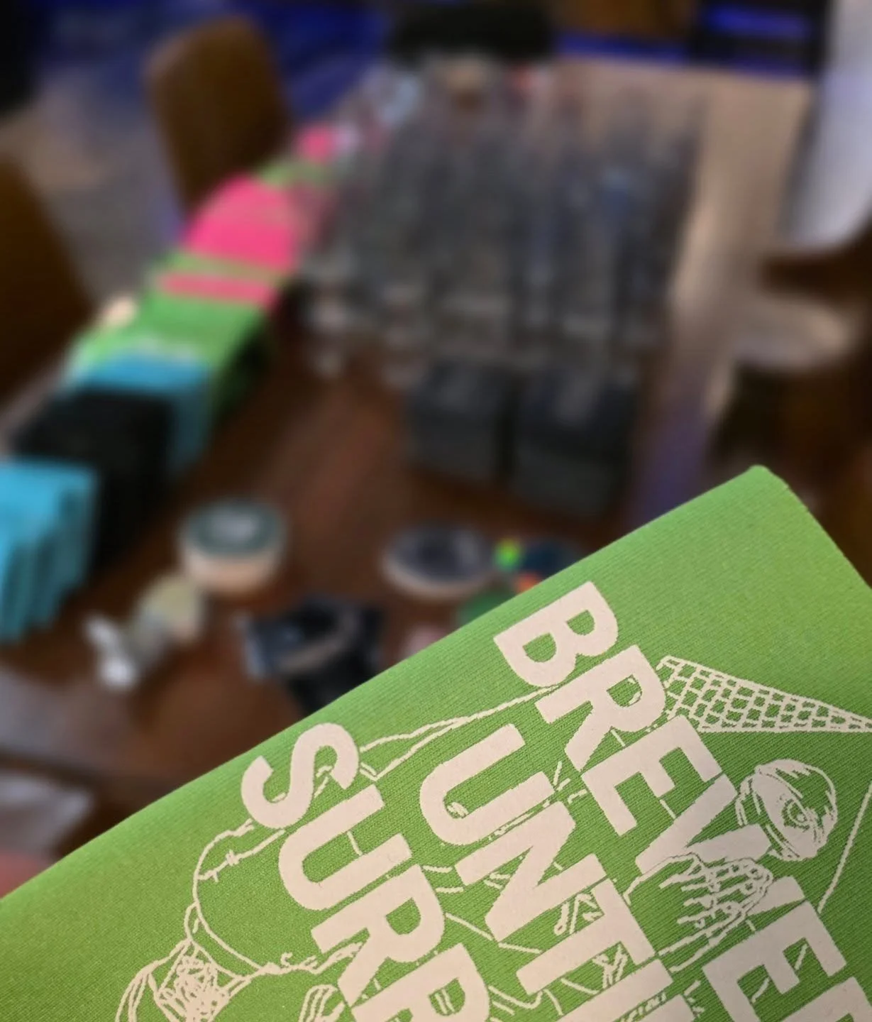 Swag table for the advent calendars is poppin!  As we've done every year before, in addition to the awesome daily beers, you'll get something cool weekly in the box!  I blurred it so it'll still be a surprise. :) -Pavel