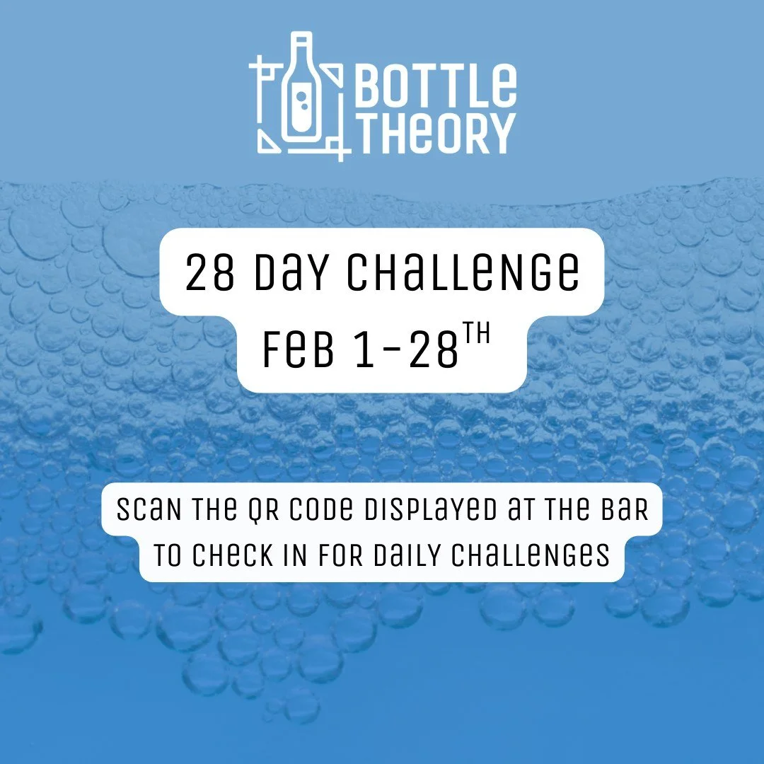 Do you consider yourself a regular at Bottle Theory? We&rsquo;re hosting a 28-day challenge through February to crown our most frequent customer! 

Scan the QR code behind the bar every time you&rsquo;re at the shop to check-in and claim your spot on