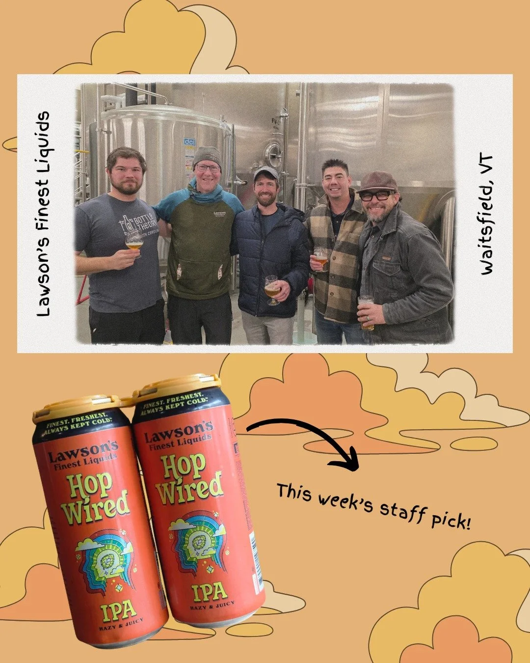 Throwback Thursday! 

We're throwing it back to Pavel's visit to Lawson's Finest Liquids in Waitsfield, Vermont, this past winter. Pavel and his friends were treated to a grand tour of the brewing facilities and sampled some of the best New England b