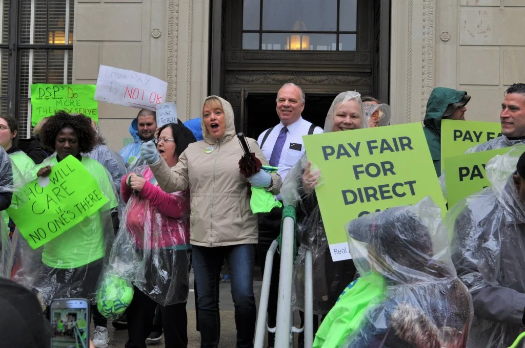 SENATOR SWEENEY JOINS ACTIVIST FOR EQUAL PAY RIGHTS 